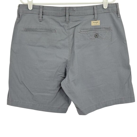 Wrangler Men's Regular Fit Medium Stretch Dark Grey Shorts Size 34 Inseam 7" NWT - Picture 2 of 12